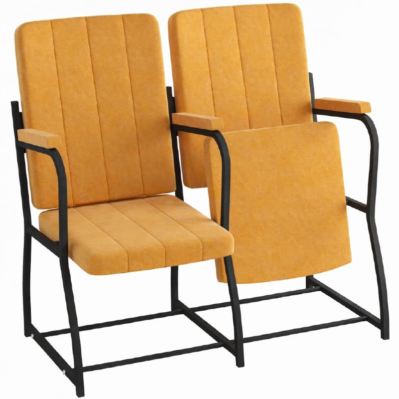 Крісло секційне MEBLIX "Ліга Універсал" з дерев'яними підлокітниками 2 секції